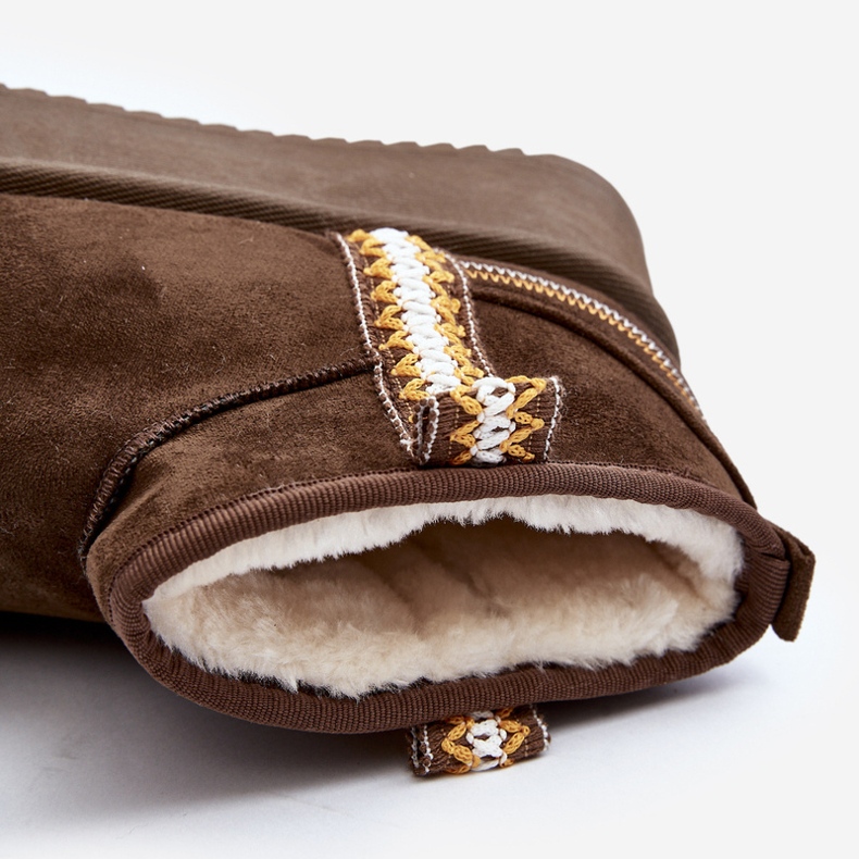 Platformové sněhule s tmavě zeleným vzorem Udra 1