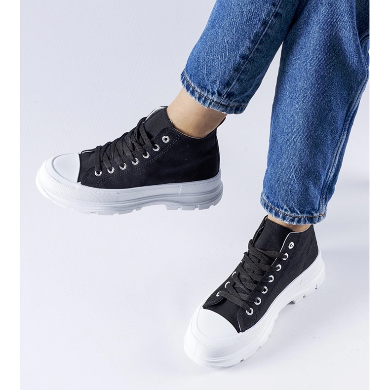 Černé vysoké tenisky Herndon černý 1