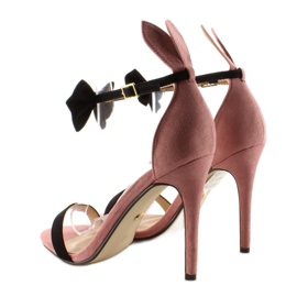 Sandály na špendlíku s ušima ZJ-15P Pink růžový 2