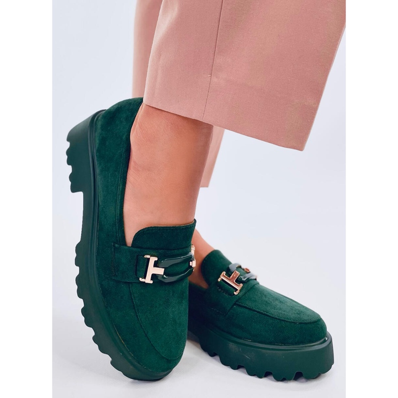 Dámské semišové mokasíny Ralfes Green zelená 1