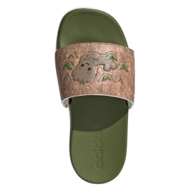 Žabky Adidas Adilette Comfort Jr ID8029 zelený 2