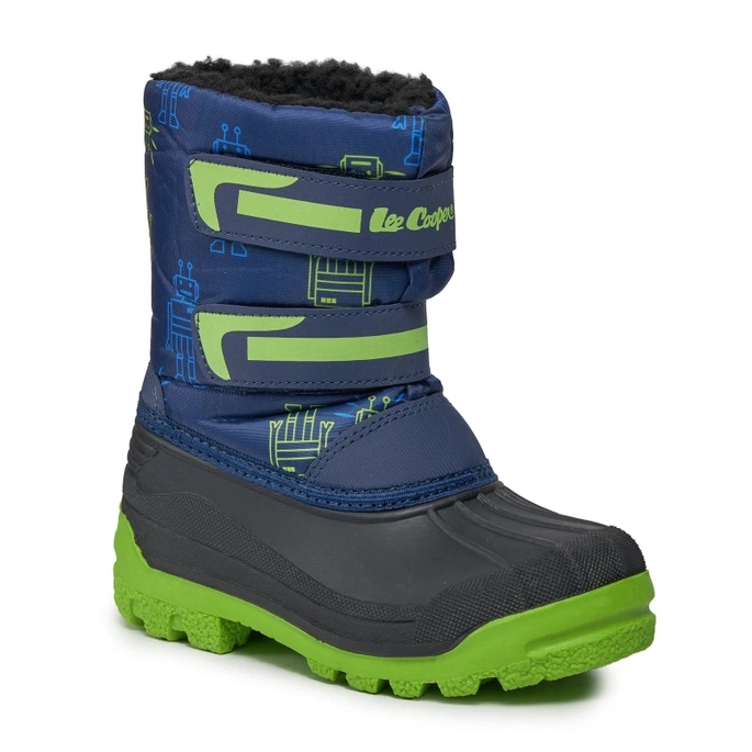 Černé boty do sněhu Lee Cooper LCJ-23-44-2006K NAVY/FUCHSIA černá 1