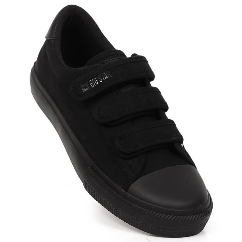 Big Star M INT1839 tenisky na suchý zip, černé černý 1