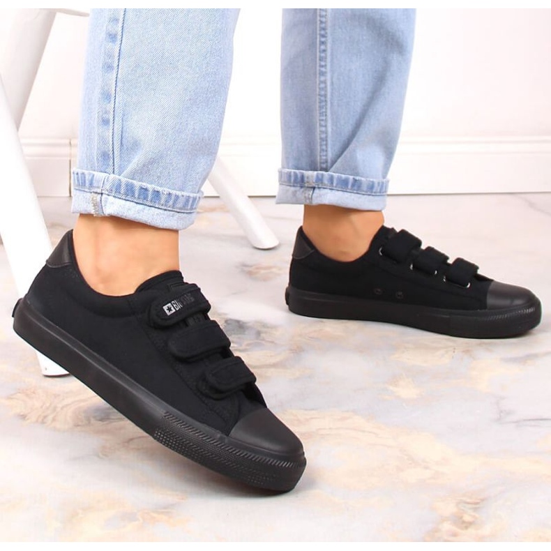 Big Star W INT1842D Tenisky na suchý zip, černé černá 2