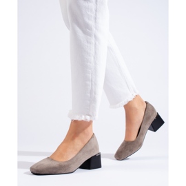 Stylové lodičky na vysokém podpatku La.Fi šedá 1