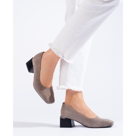 Stylové lodičky na vysokém podpatku La.Fi šedá 2