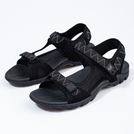 Lehké pánské sandály DK černá 1
