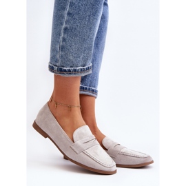 Dámské klasické mokasíny Grey Olevin šedá 2 Dámské klasické mokasíny Grey Olevin šedá 2