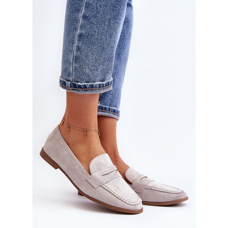 Dámské klasické mokasíny Grey Olevin šedá 2 Dámské klasické mokasíny Grey Olevin šedá 2