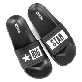 Černé gumové plážové pantofle Big Star DD274A266 černá 5