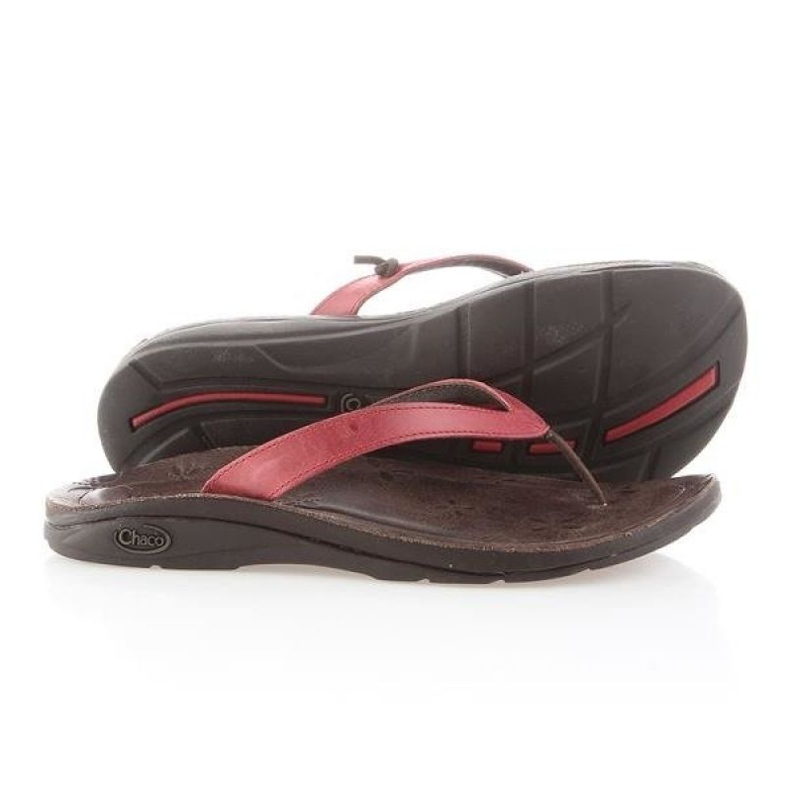Chaco Locavore červené žabky W J102202 červený 1
