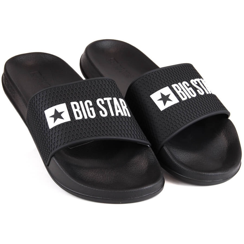 Černé pánské sportovní žabky Big Star JJ174505 černý 1