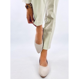 Prolamované balerínky Kreiss Beige béžový 1