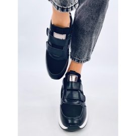 Moulton Black tenisky na klínku se suchým zipem černá 1 Moulton Black tenisky na klínku se suchým zipem černá 1