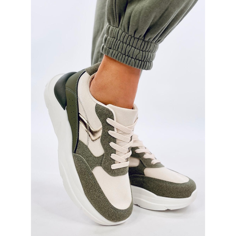 Clervie Green tenisky na klínku zelená 1 Clervie Green tenisky na klínku zelená 1