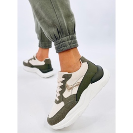 Clervie Green tenisky na klínku zelená 2