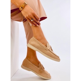 Robins Beige měkké semišové mokasíny béžový 4
