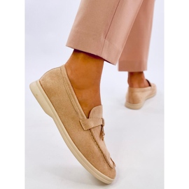 Robins Beige měkké semišové mokasíny béžový 3