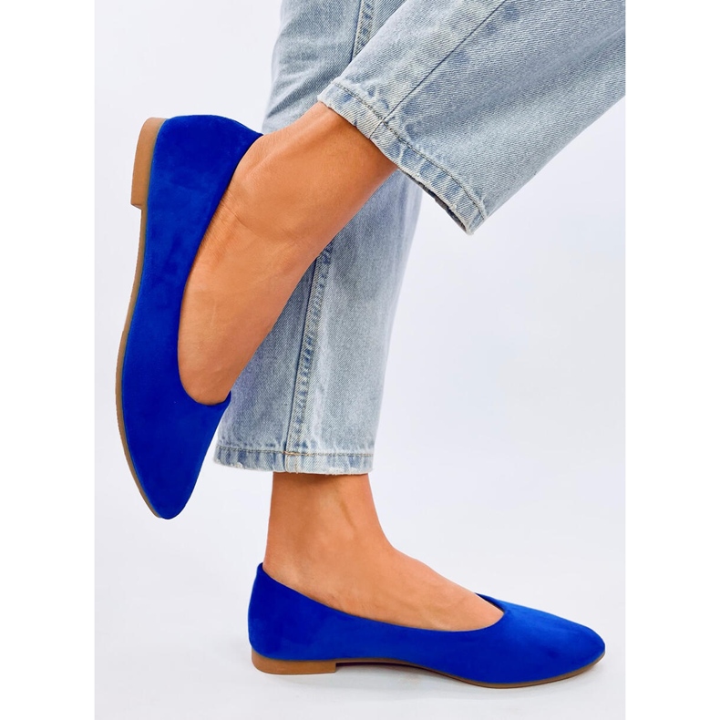 Kožené balerínky Keys Sky Blue modrý 1