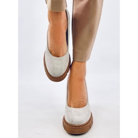 Angela Grey lodičky na vysokém podpatku a platformě šedá 1