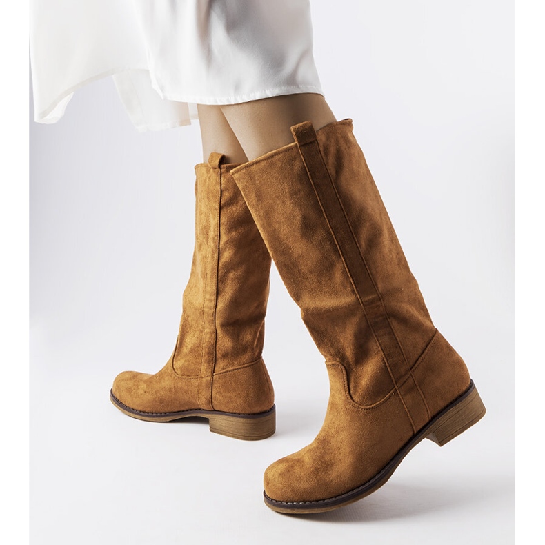 Hnědé ploché boty Aosta hnědý 1