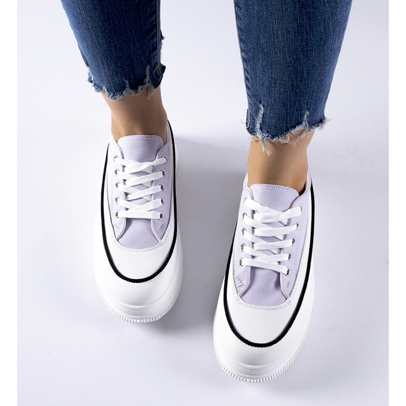 Fialové tenisky na platformě Plesio fialový 1