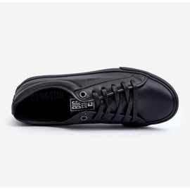 Pánské eko kožené tenisky Black Big Star JJ174234 černá 1