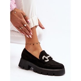 Dámské mokasíny s ozdobou černá Ellise 1