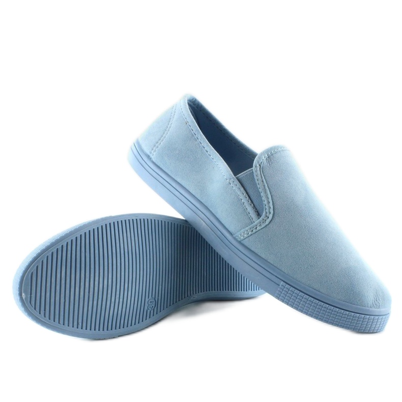 Měkké slip-on tenisky JX40P L. Modré modrý 2 Měkké slip-on tenisky JX40P L. Modré modrý 2