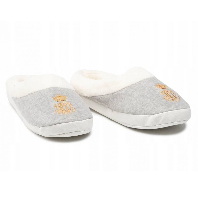 Pantofle Lauren Ralph Lauren 297860453001 šedá 1