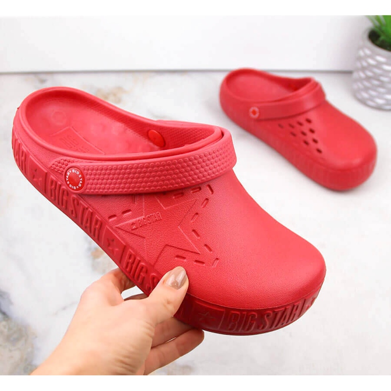 Dámské pantofle kroks červené Big Star II275004 1