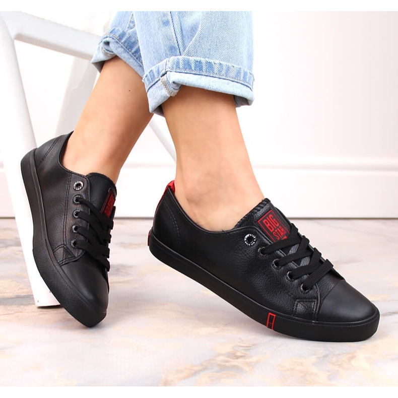 Nízká eko kůže černá Big Star GG274007 2