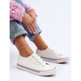 Dámské eko kožené tenisky bílé Lirean bílý 2