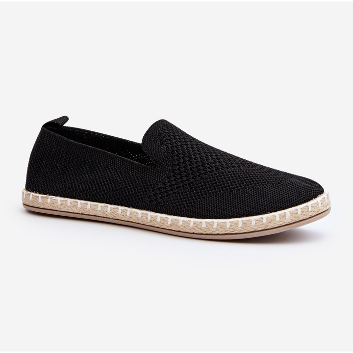 Černé dámské nazouvací espadrilky Harmonie černý 1