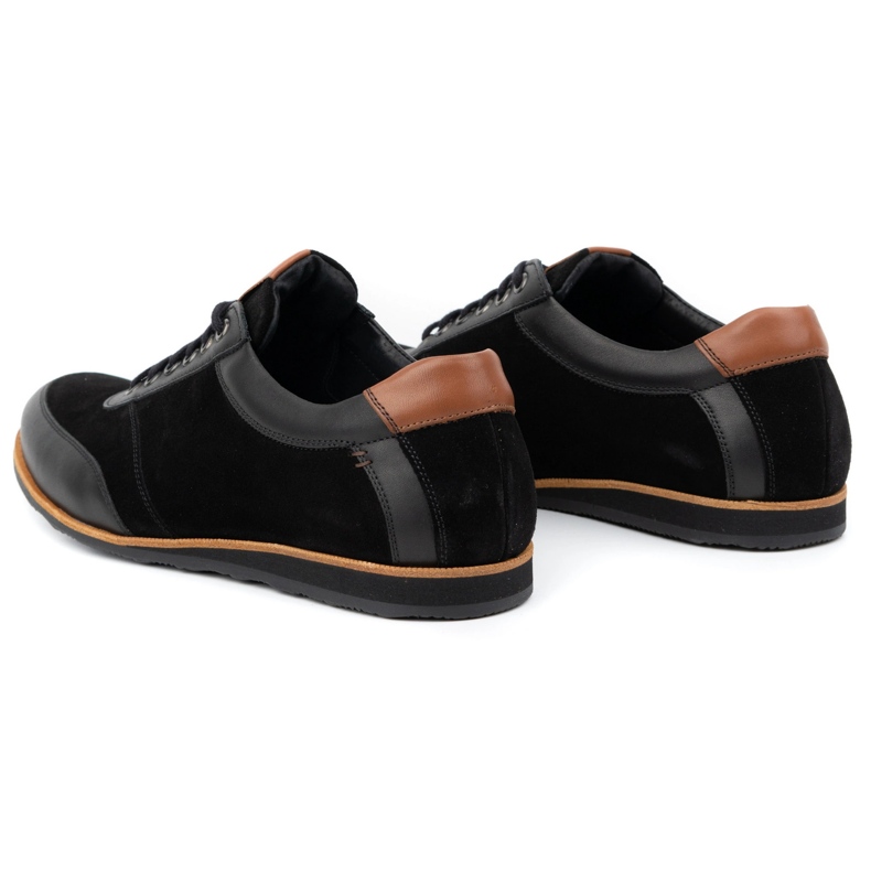 Olivier Pánské kožené boty 7007KB černé černá 4