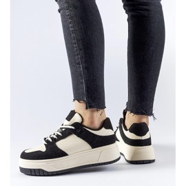 Černé tenisky na platformě Crim černý 1