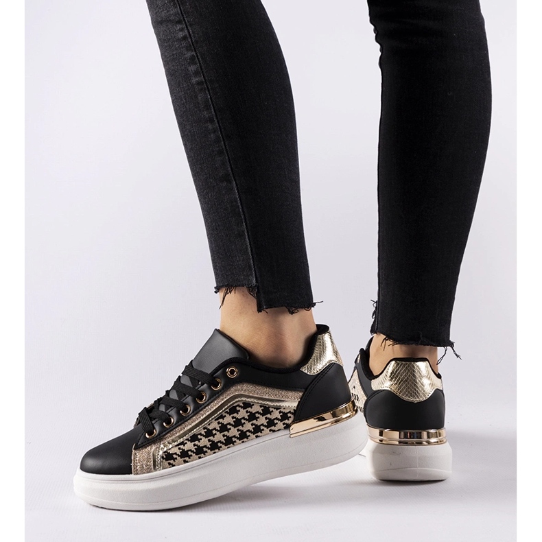 Černé třpytivé tenisky Briercliff černá 1