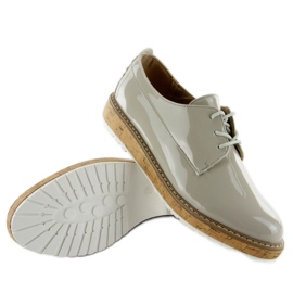 Mokasíny s koženým interiérem 7153 Grey šedá 2