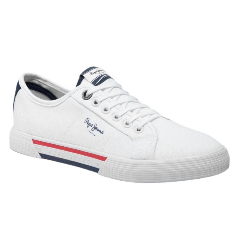 Boty Pepe Jeans Brady Basic M PMS30816 bílý 1