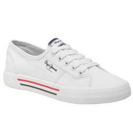 Boty Pepe Jeans Brady Basic W PLS31287 bílý 1 Boty Pepe Jeans Brady Basic W PLS31287 bílý 1