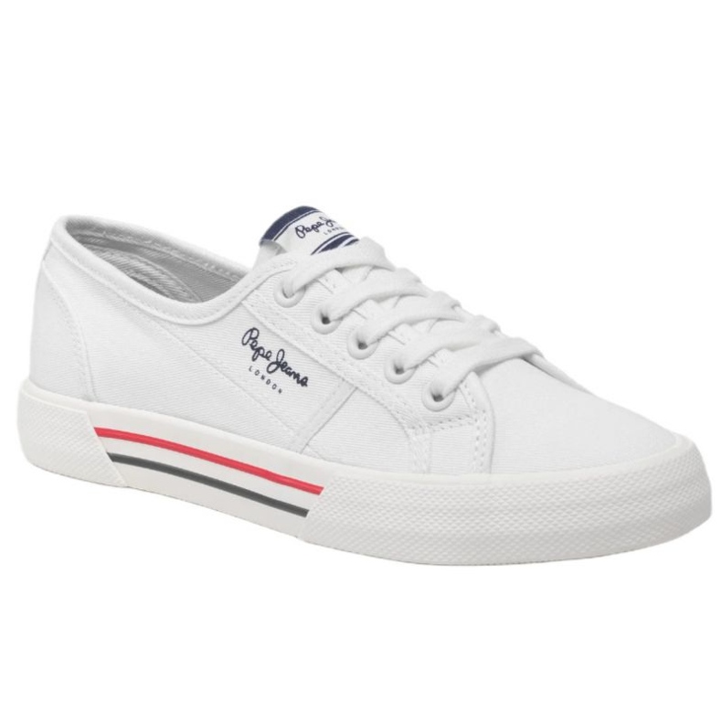 Boty Pepe Jeans Brady Basic W PLS31287 bílý 1 Boty Pepe Jeans Brady Basic W PLS31287 bílý 1