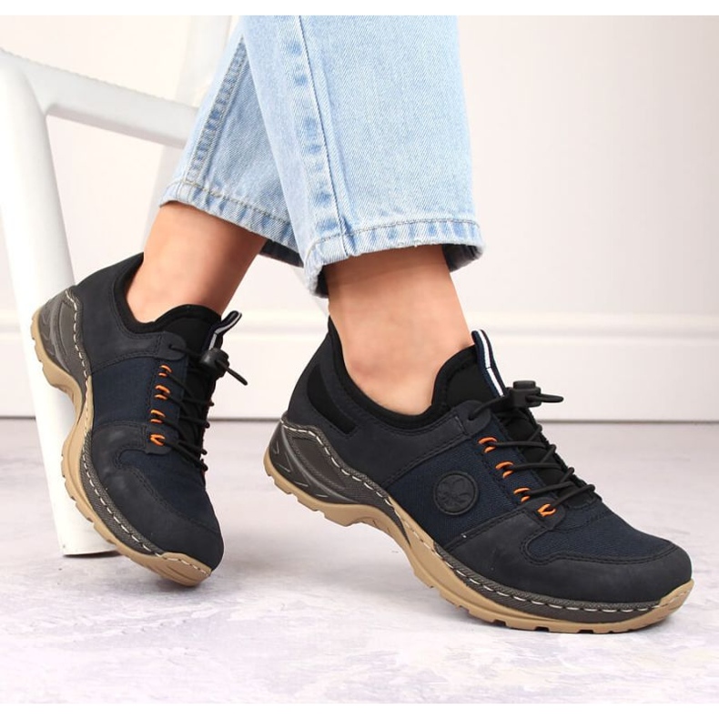 Pohodlné boty Rieker W RKR644, tmavě modrá modrý 2