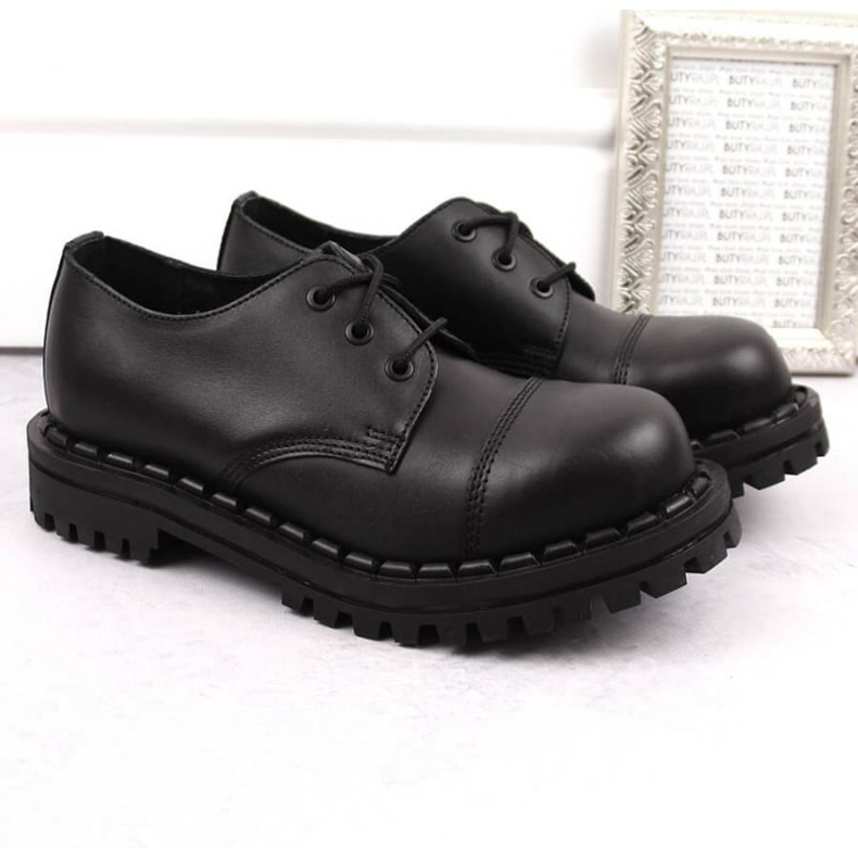 Kožené boty Gregor W GRE1206A, černé černý 1