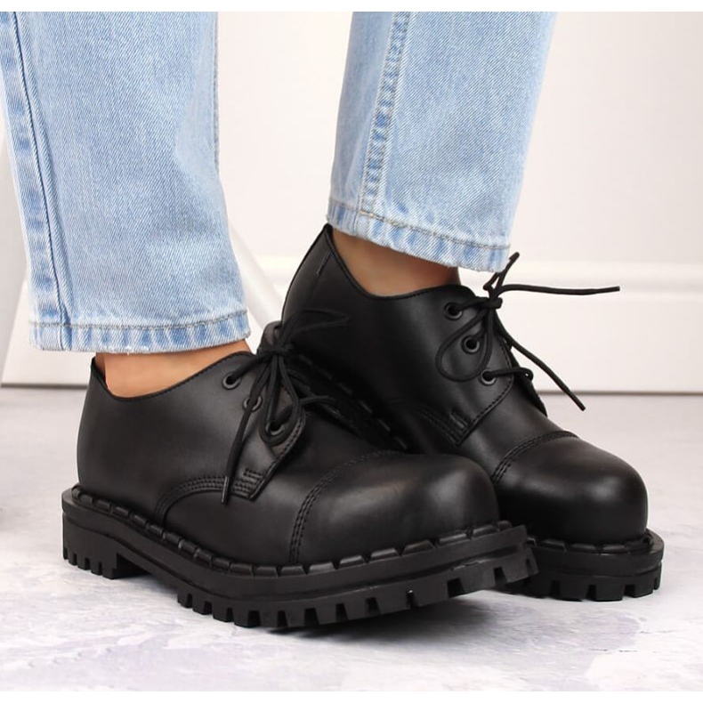 Kožené boty Gregor W GRE1206A, černé černý 2