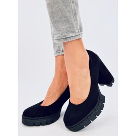 Angela Black lodičky na vysokém podpatku a platformě černá 1