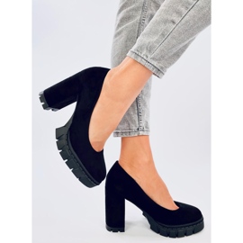 Angela Black lodičky na vysokém podpatku a platformě černá 2