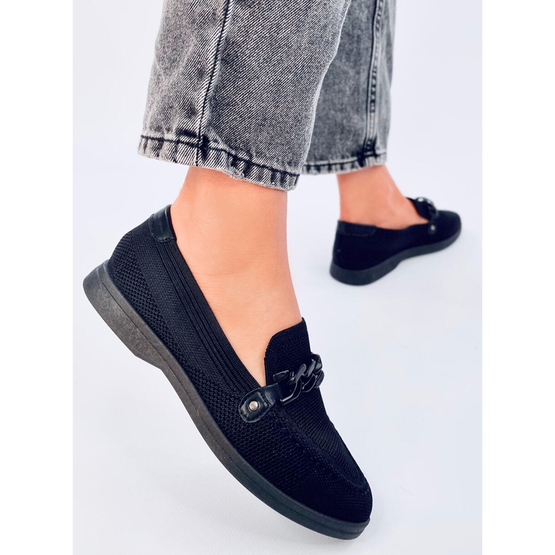 Prolamované mokasíny Lucena Black černá 2