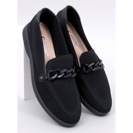 Prolamované mokasíny Lucena Black černá 5