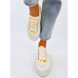 Dámské tenisky na platformě Dors Yellow žlutá 1 Dámské tenisky na platformě Dors Yellow žlutá 1