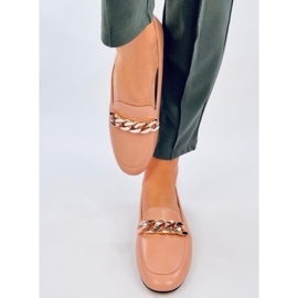 Addison Nude Chain Chain Loafers béžový 1